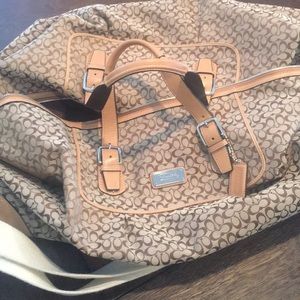 Coach travel duffel bag